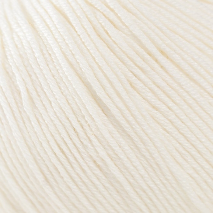 Пряжа "Baby cotton" 50% акрил 50% хлопок 165м/50гр (401 белый)