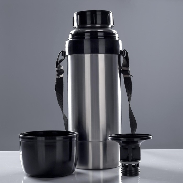 Термос "Амет. Дорожный" 1с669, с узким горлом, 1.5 л, 56 &deg;С, 24 ч, на ремне