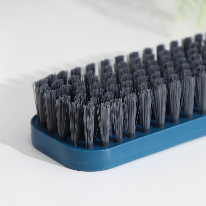 Щетка универсальная Доляна, с дополнительной щёткой для очистки ворса, 14&times;5,5&times;3,5 см, щетина 2 см