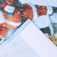 Комплект штор д/кухни с подхватами "Рождественский вечер" 145х180см-2 шт., 100% п/э Комплект штор д/кухни с подхватами "Рождественский вечер" 145х180см-2 шт., 100% п/э