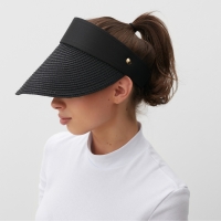 Козырёк женский MINAKU цвет чёрный, р-р 56-58