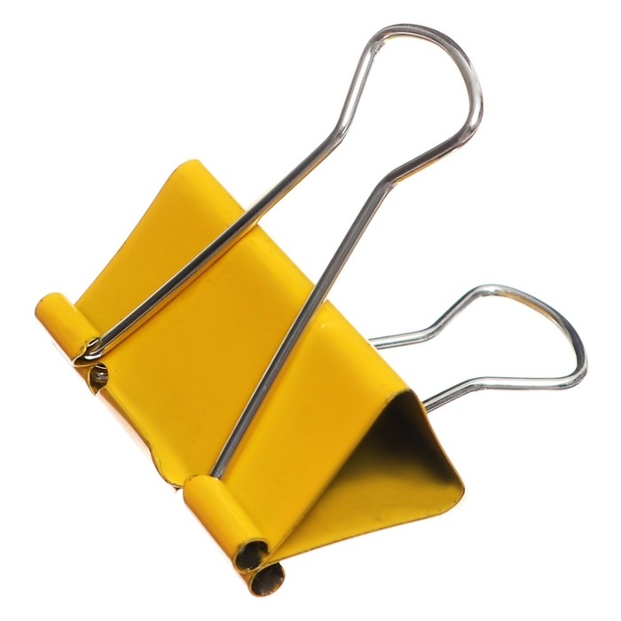 Набор зажимов для бумаг цветных 41мм, 12 штук, 5 цветов, в картонной коробке Набор зажимов для бумаг цветных 41мм, 12 штук, 5 цветов, в картонной коробке