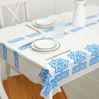 Скатерть без основы одноразовая «Русские узоры», 110×220 см, МИКС Скатерть без основы одноразовая «Русские узоры», 110×220 см, МИКС