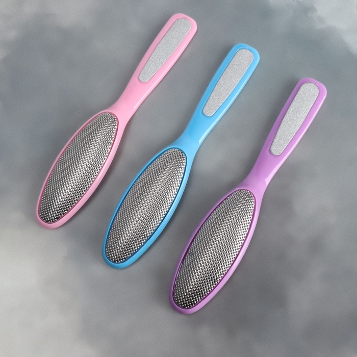 Пилка для ног, металлическая, с пилкой на ручке, 17 см, цвет МИКС Пилка для ног, металлическая, с пилкой на ручке, 17 см, цвет МИКС