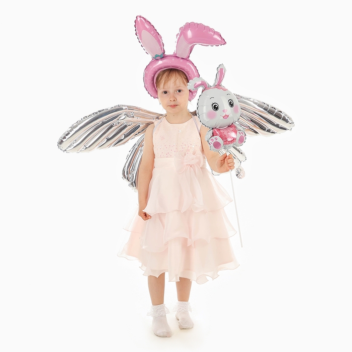 Набор фольгированных шаров «Карнавальный набор. Розовый зайка», 3 шт. Набор фольгированных шаров «Карнавальный набор. Розовый зайка», 3 шт.