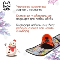 Сноуборд детский Snow Cat, 95 см, цвет разноцветный Сноуборд детский Snow Cat, 95 см, цвет разноцветный