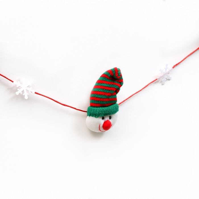 Новый год! Гирлянда &laquo;Снеговик&raquo;, 150 см