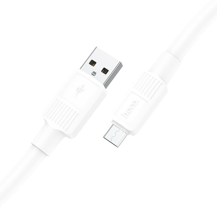 Кабель Hoco X84, Micro USB - USB, 2.4 А, 1 м, передача данных, ПВХ, белый Кабель Hoco X84, Micro USB - USB, 2.4 А, 1 м, передача данных, ПВХ, белый
