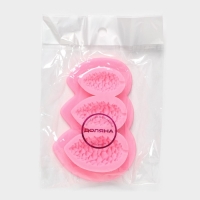 Молд новогодний &laquo;Шишки&raquo;, силикон, 10,5&times;7 см, цвет розовый