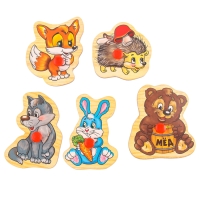 Рамка - вкладыш малая &laquo;Лесные жители&raquo;, 5 элементов