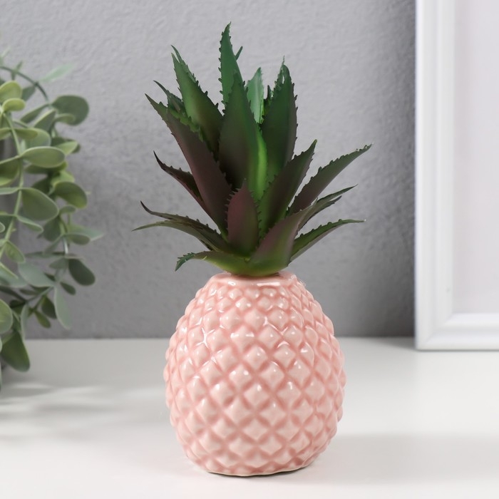Сувенир керамика Сувенир керамика "Розовый ананас" 7х7х17,5 см