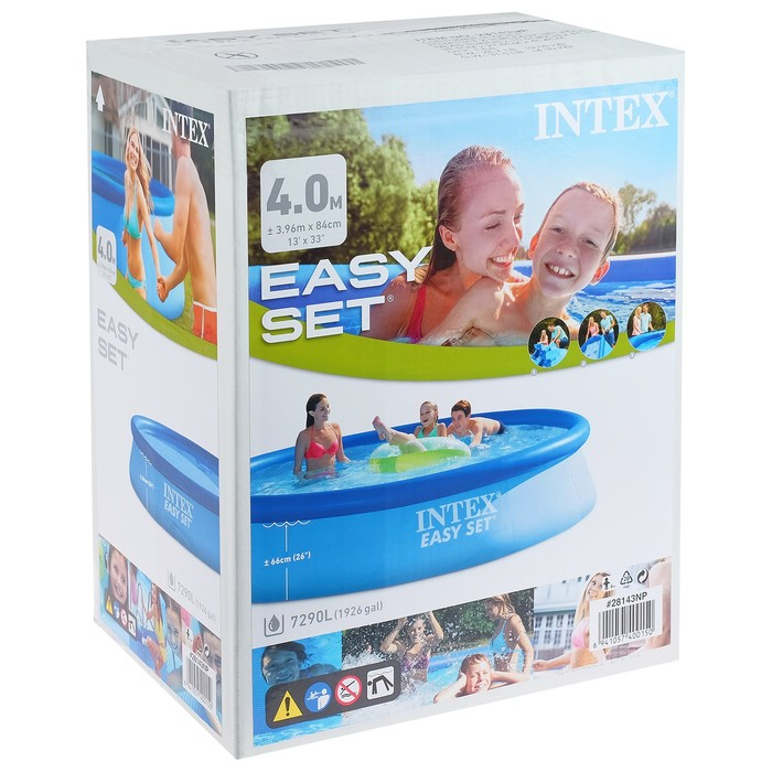 Бассейн надувной Easy Set, 396 х 84 см, от 6 лет, 28143 INTEX Бассейн надувной Easy Set, 396 х 84 см, от 6 лет, 28143 INTEX