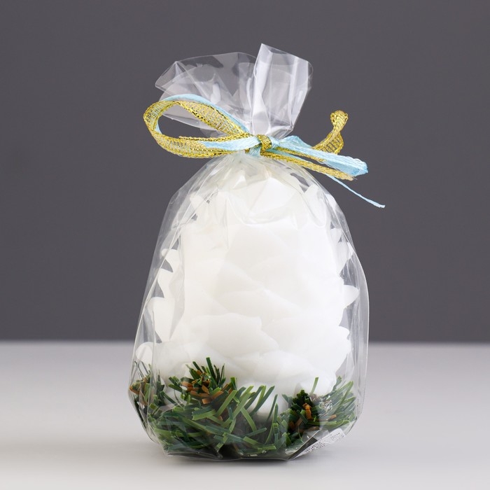 Свеча новогодняя Свеча новогодняя "Снежная шишка"