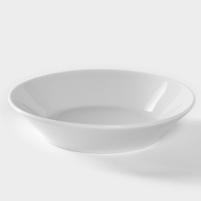 Блюдце фарфоровое «Бельё», d=14 см, цвет белый Блюдце фарфоровое «Бельё», d=14 см, цвет белый