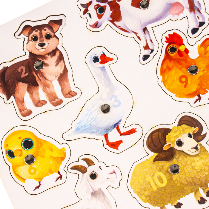 Настольная игра. Магнитная рыбалка &laquo;Животные фермы&raquo;