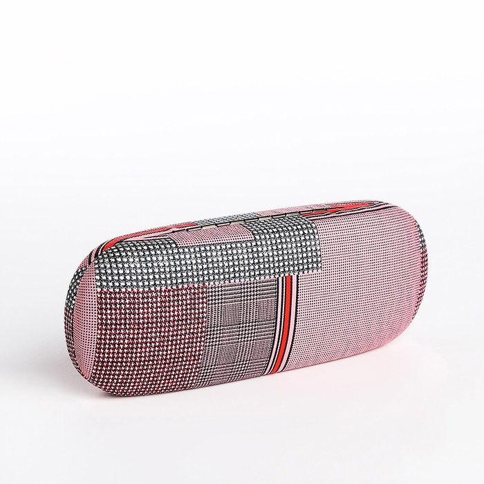 Футляр для очков на хлопушке, длина 16 см, цвет розовый Футляр для очков на хлопушке, длина 16 см, цвет розовый