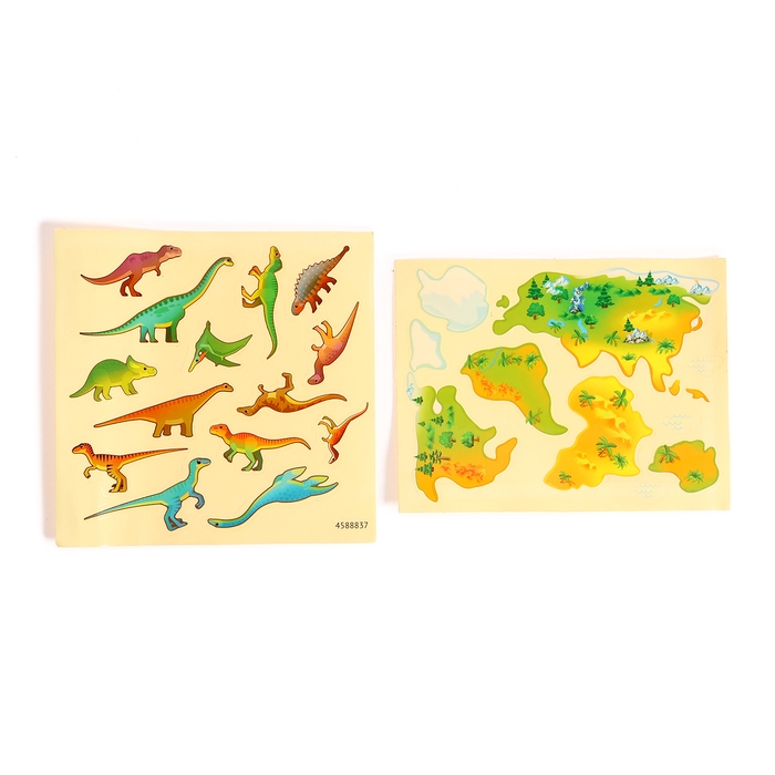 Развивающий набор &laquo;Моя планета&raquo;, эпоха динозавров, глобус, 20 наклеек