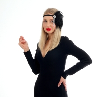 Повязка на голову карнавальная «Шикарная» Повязка на голову карнавальная «Шикарная»