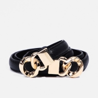 Ремень женский, ширина 1 см, пряжка металл, цвет чёрный Ремень женский, ширина 1 см, пряжка металл, цвет чёрный