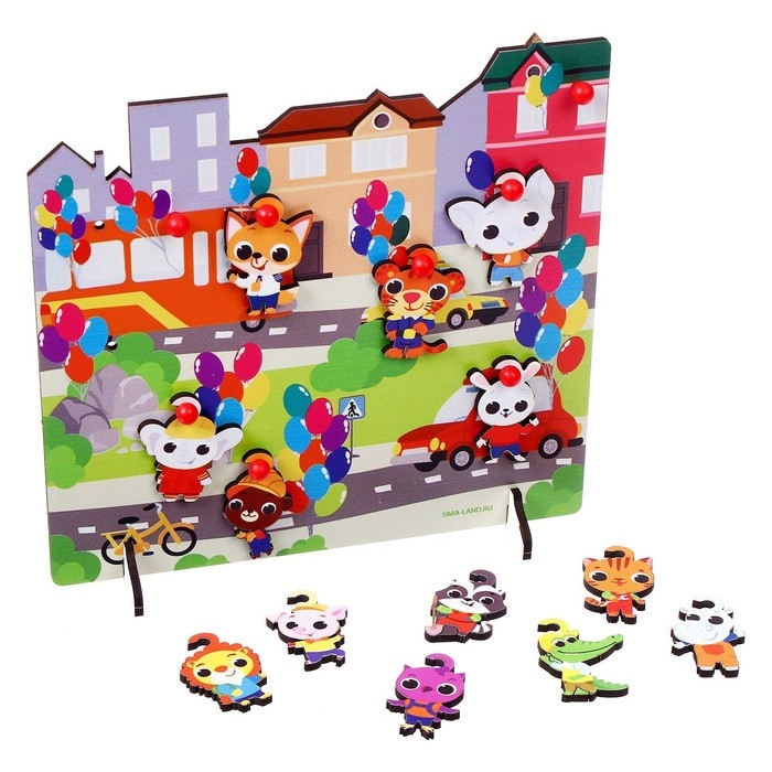 Игрушка с крючками &laquo;Прогулка по городу&raquo;