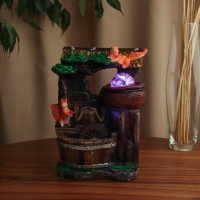 Фонтан "Белки под крышей у дерева" 25х16 см (с подсветкой) Фонтан "Белки под крышей у дерева" 25х16 см (с подсветкой)