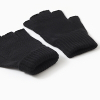 Перчатки (митенки) мужские, цвет черный, р-р 20 Перчатки (митенки) мужские, цвет черный, р-р 20