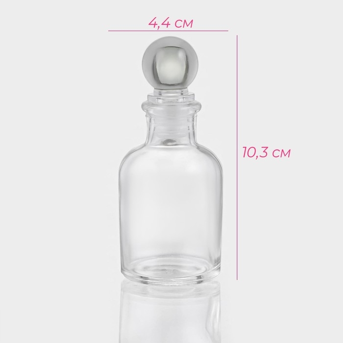 Банка стеклянная для хранения сыпучих продуктов Доляна &laquo;Классика&raquo;, 60 мл, 4,4&times;10,3 см