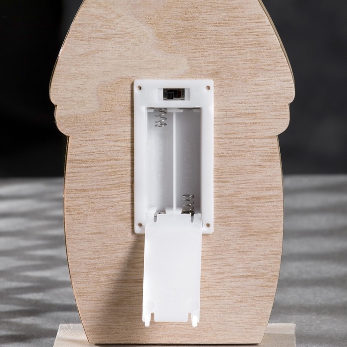 Светодиодная фигура &laquo;Олень&raquo; 11 &times; 30 &times; 5 см, дерево, батарейки АААх2 (не в комплекте), свечение тёплое белое