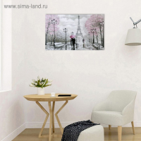 Картина-холст на подрамнике "Осень в большом городе" 60х100 см Картина-холст на подрамнике "Осень в большом городе" 60х100 см