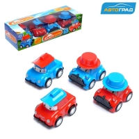 Набор инерционных машин &laquo;Джимми&raquo;, 4 машинки