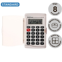 Калькулятор карманный 8-разрядов ErichKrause PC-131 Classic, белый Калькулятор карманный 8-разрядов ErichKrause PC-131 Classic, белый