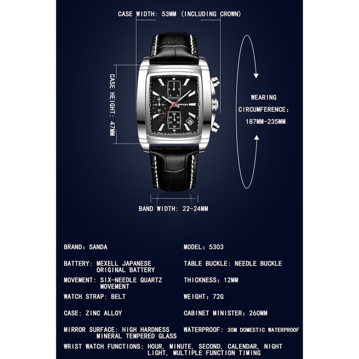 Часы наручные кварцевые мужские, d-4 см, календарь, водонепроницаемые, светящиеся, ремешок кожа, чер Часы наручные кварцевые мужские, d-4 см, календарь, водонепроницаемые, светящиеся, ремешок кожа, чер