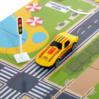 Светофор с игровым полем &laquo;Изучаем ПДД&raquo;, световые эффекты, русский чип