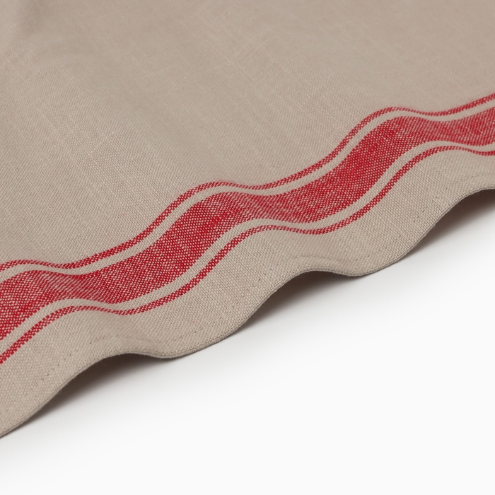 Новый год. Полотенце Этель "Полосы", цв. красный, 50х70 см, 100% хл