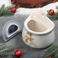 Солонка Доляна «Рождественский снеговик», 600 мл, 14×10×14 см Солонка Доляна «Рождественский снеговик», 600 мл, 14×10×14 см