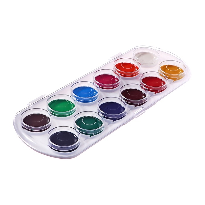 Акварель 12 цветов, ErichKrause ArtBerry, медовая, без кисти, пластиковая коробка, европодвес Акварель 12 цветов, ErichKrause ArtBerry, медовая, без кисти, пластиковая коробка, европодвес