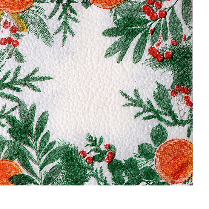 Новый год. Салфетки бумажные «Новогодний аромат», однослойные, 24х24 см, 50 шт. Новый год. Салфетки бумажные «Новогодний аромат», однослойные, 24х24 см, 50 шт.
