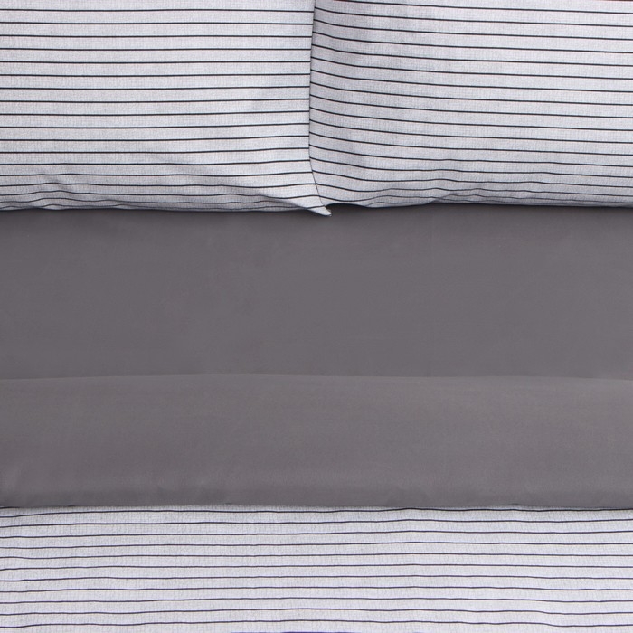 Постельное бельё Этель дуэт Stripes 150х215см-2 шт, 225х240см, 50х70&plusmn;3 см-2 шт, новосатин