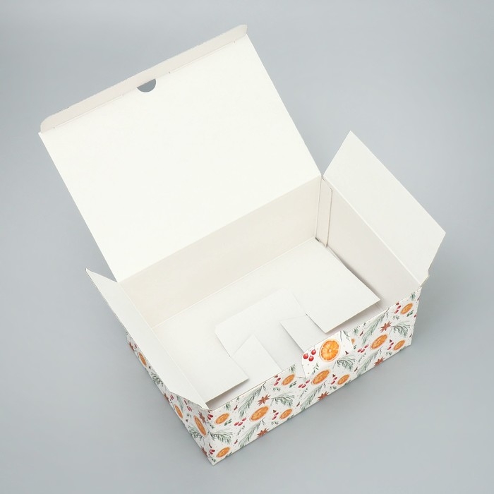 Коробка подарочная новогодняя складная &laquo;Счастья &raquo;, 22 х 15 х 10 см, Новый год