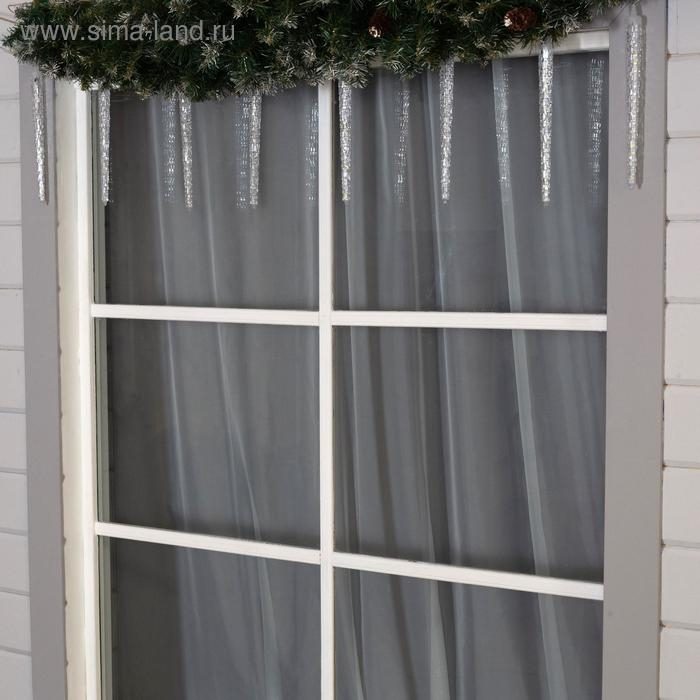 Гирлянда «Сосульки рифленые» 2.5 × 0.3 м, IP65, прозрачная нить, 192 LED, свечение белое с эффектом стекания, 12 В Гирлянда «Сосульки рифленые» 2.5 × 0.3 м, IP65, прозрачная нить, 192 LED, свечение белое с эффектом стекания, 12 В