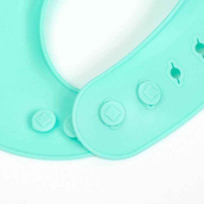 Нагрудник для кормления детский, силиконовый, Mum&baby, 23х4х29, бирюзовый Нагрудник для кормления детский, силиконовый, Mum&baby, 23х4х29, бирюзовый