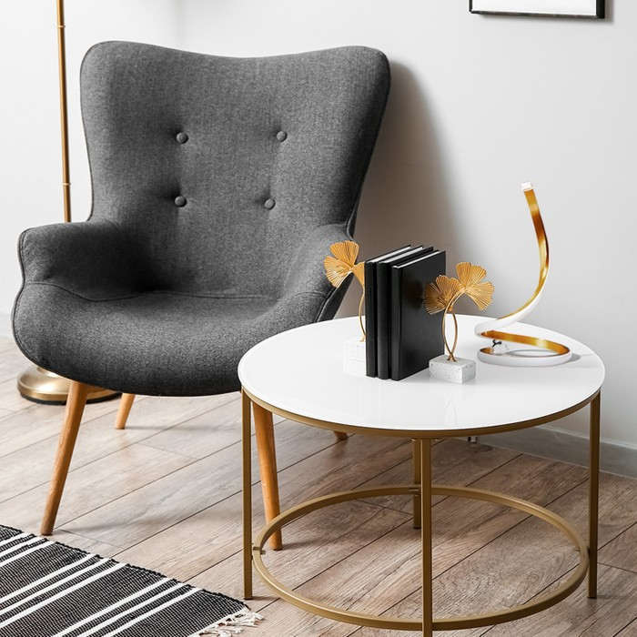 Настольная лампа 16607/1GD LED 6Вт золото 19,5х19,5х35 см RISALUX