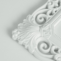 Фоторамка пластик 10х15 см "Рококо" белая 22,5х17,8 см