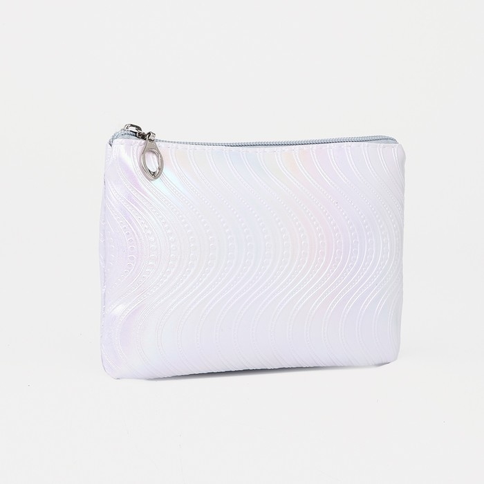 Набор косметичек 2 в 1 на молниях, цвет белый