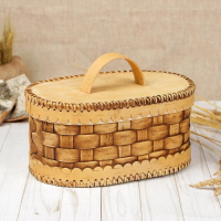 Батонница &laquo;Плетёнка&raquo;, 27&times;18&times;13 см, береста