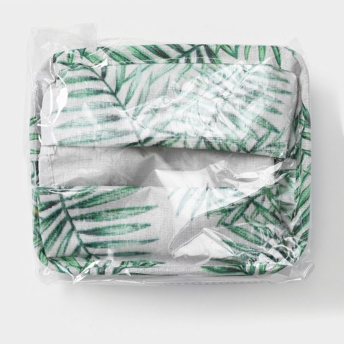 Корзина для хранения с ручками Доляна Доляна &laquo;Тропики&raquo;, 20&times;16&times;13 см