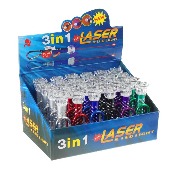 Лазер на карабине «Цветок», цвета МИКС Лазер на карабине «Цветок», цвета МИКС