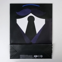 Пакет подарочный ламинированный, упаковка, &laquo;Костюм&raquo;, L 28 х 38 х 9 см