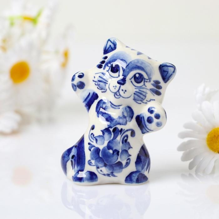Сувенир &laquo;Кот Феликс&raquo;, 8 см, гжель