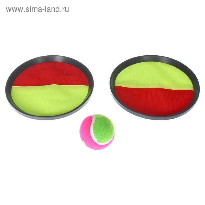 Игра «Тарелка-липучка», набор: 2 тарелки, мяч Игра «Тарелка-липучка», набор: 2 тарелки, мяч